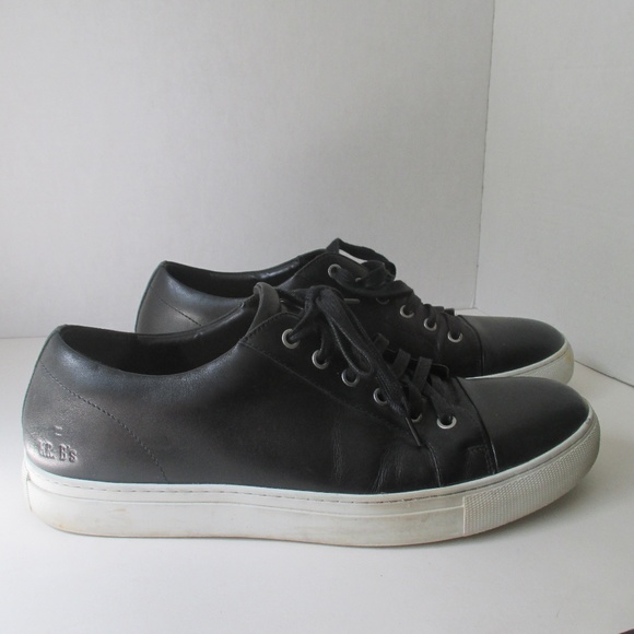aldo black leather sneakers